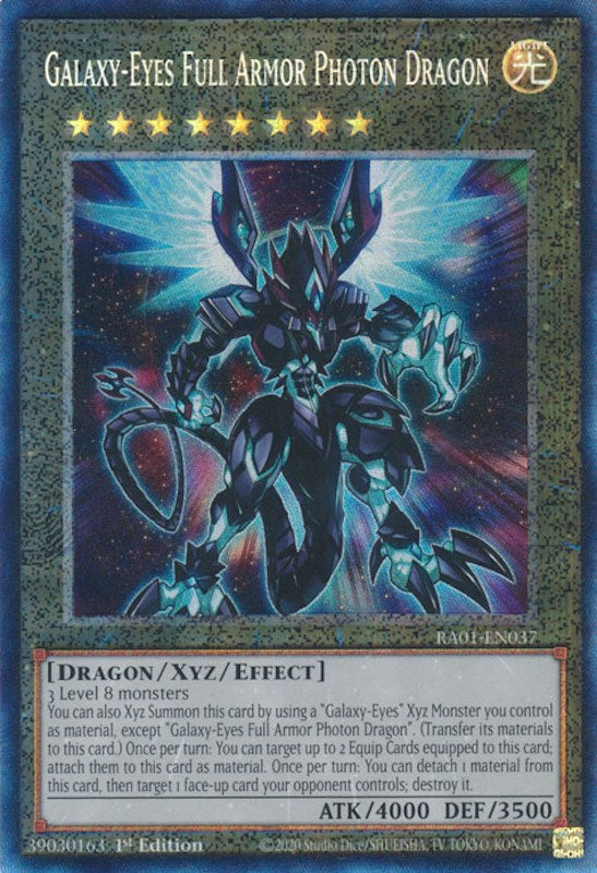 Galaxy-Eyes Full Armor Photon Dragon — 25th Anniversary Rarity Collection (RA01-037) Yu-Gi-Oh! card