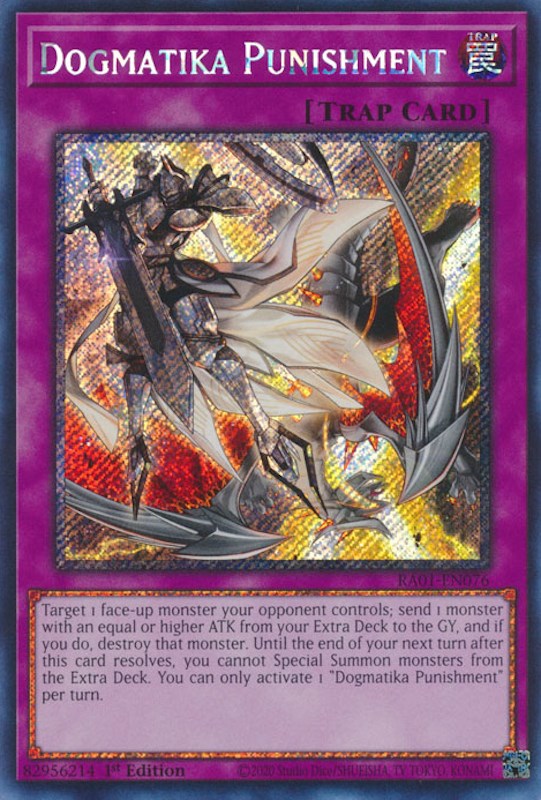 Dogmatika Punishment — 25th Anniversary Rarity Collection (RA01-076) Yu-Gi-Oh! card