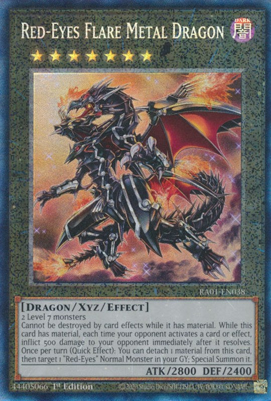 Red-Eyes Flare Metal Dragon — 25th Anniversary Rarity Collection (RA01-038) Yu-Gi-Oh! card