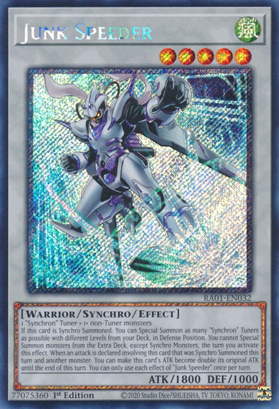 Junk Speeder — 25th Anniversary Rarity Collection (RA01-032) Yu-Gi-Oh! card