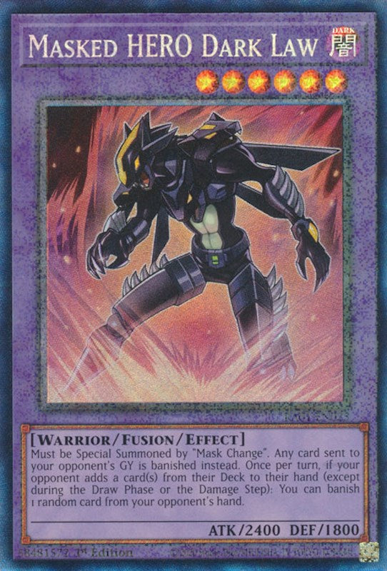 Masked HERO Dark Law — 25th Anniversary Rarity Collection (RA01-025) Yu-Gi-Oh! card