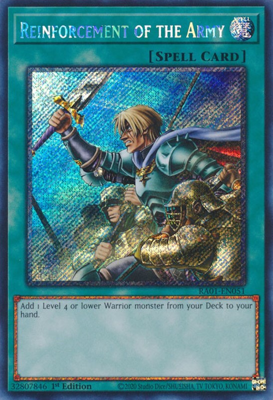 Reinforcement of the Army — 25th Anniversary Rarity Collection (RA01-051) Yu-Gi-Oh! card