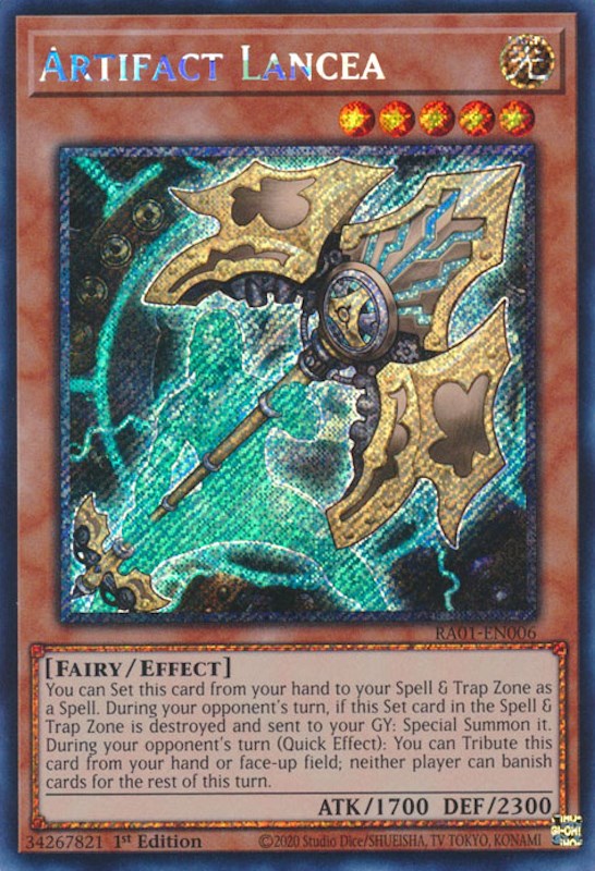 Artifact Lancea — 25th Anniversary Rarity Collection (RA01-006) Yu-Gi-Oh! card