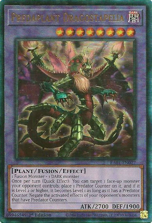Predaplant Dragostapelia — 25th Anniversary Rarity Collection (RA01-027) Yu-Gi-Oh! card Hoofdafbeelding