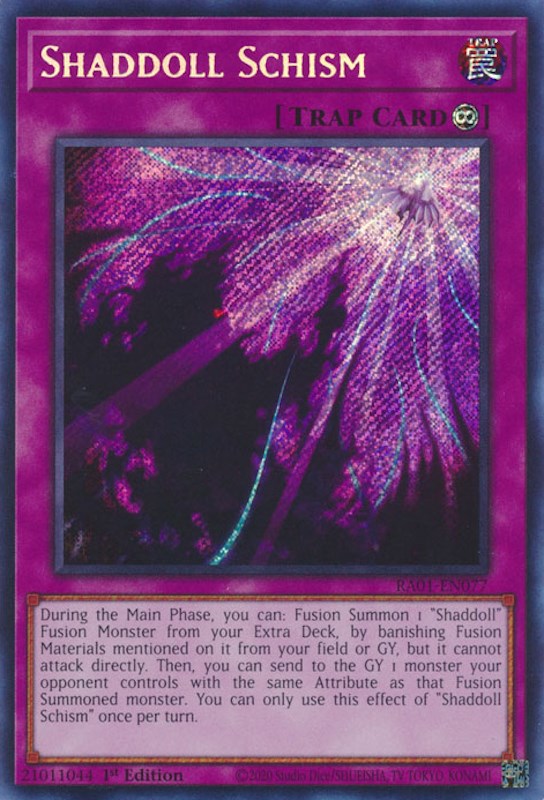 Shaddoll Schism — 25th Anniversary Rarity Collection (RA01-077) Yu-Gi-Oh! card
