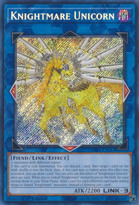 Knightmare Unicorn — 25th Anniversary Rarity Collection (RA01-043) Yu-Gi-Oh! card