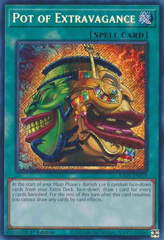 Pot of Extravagance — 25th Anniversary Rarity Collection (RA01-059) Yu-Gi-Oh! card Hoofdafbeelding