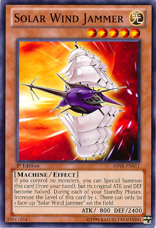 Solar Wind Jammer — Abyss Rising (ABYR-011) Yu-Gi-Oh! card Image principale du produit