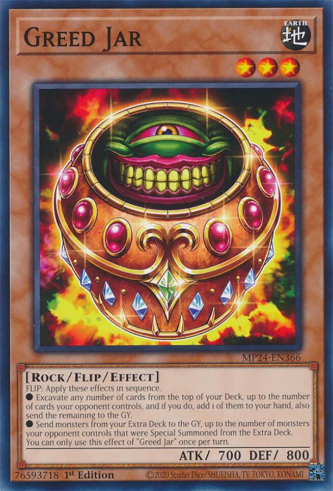 Greed Jar — 25th Anniversary Tin: Dueling Mirrors (MP24-366) Yu-Gi-Oh! card