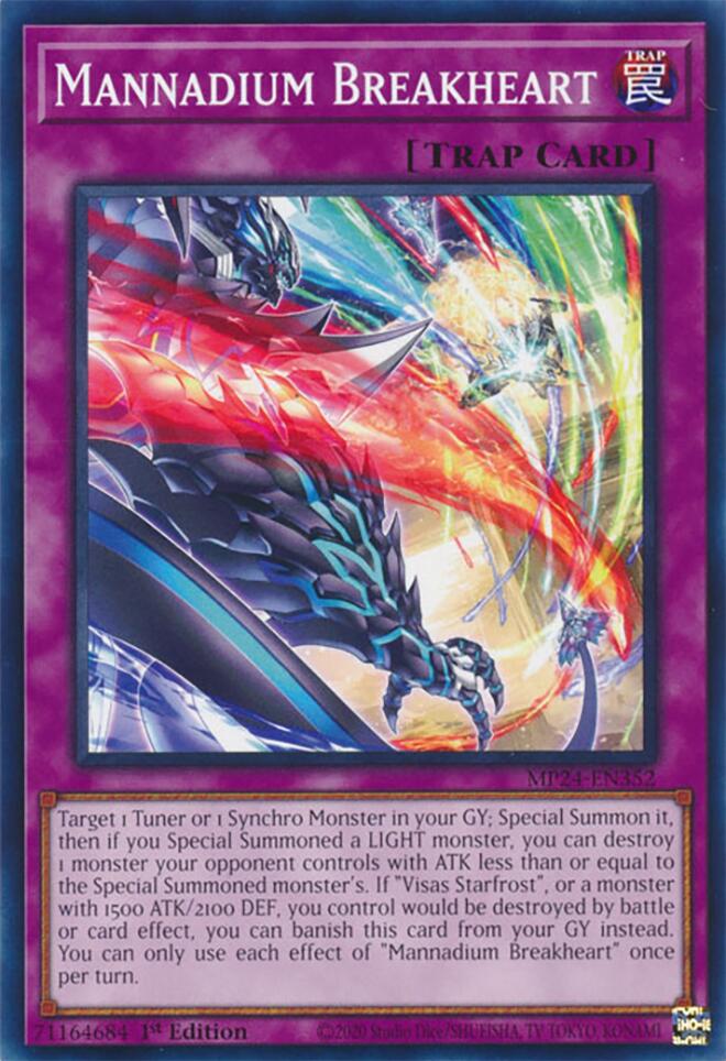 Mannadium Breakheart — 25th Anniversary Tin: Dueling Mirrors (MP24-352) Yu-Gi-Oh! card