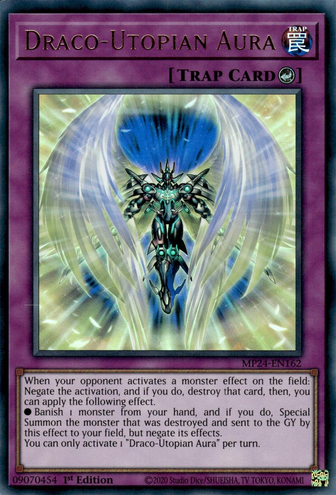 Draco-Utopian Aura — 25th Anniversary Tin: Dueling Mirrors (MP24-162) Yu-Gi-Oh! card