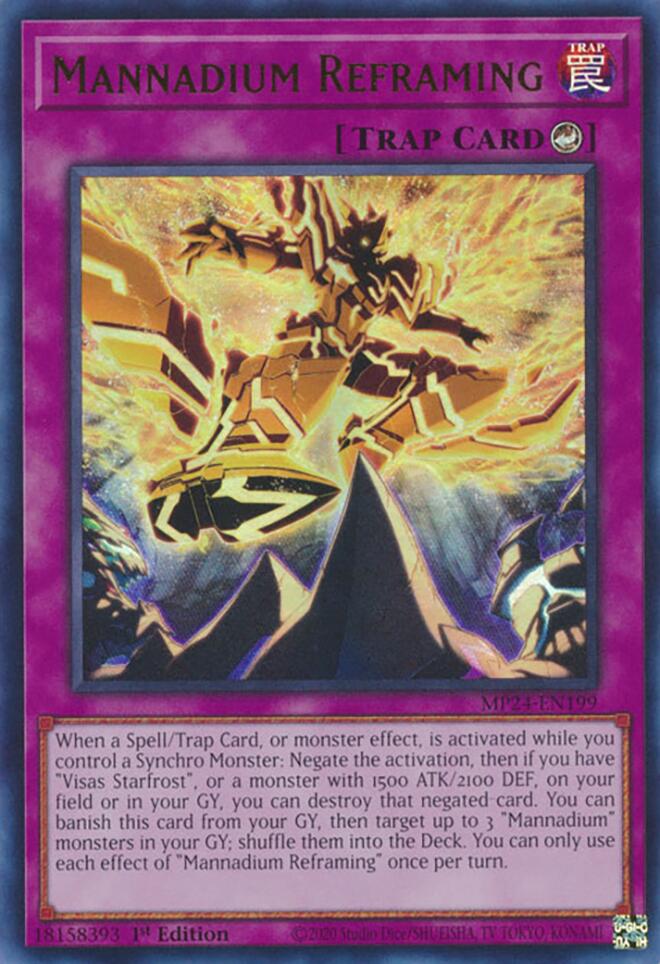 Mannadium Reframing — 25th Anniversary Tin: Dueling Mirrors (MP24-199) Yu-Gi-Oh! card
