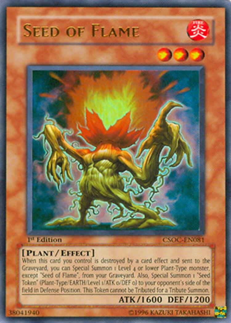 Seed of Flame — Crossroads of Chaos (CSOC-081) Yu-Gi-Oh! card