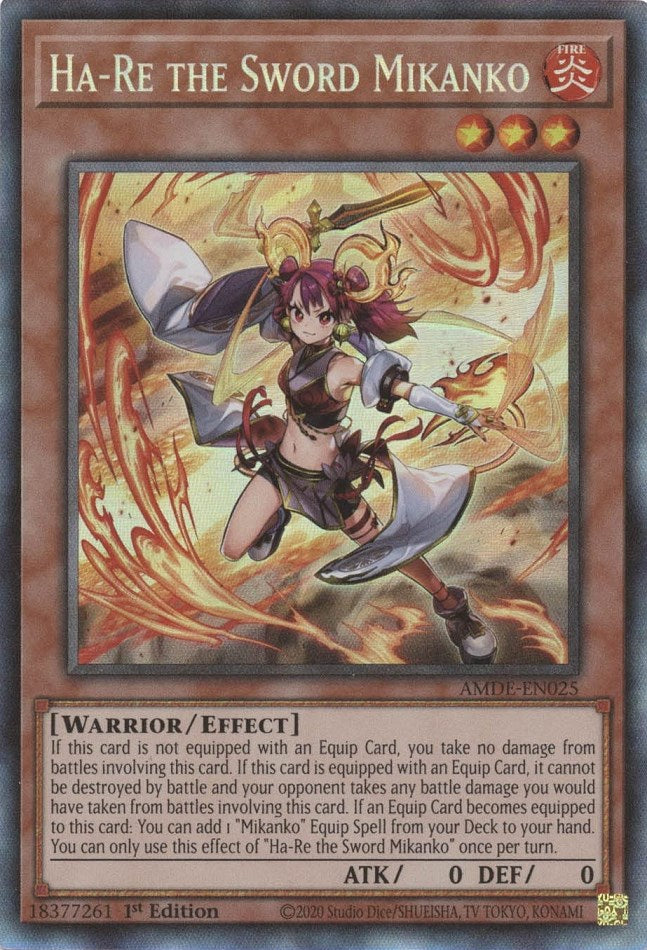 Ha-Re the Sword Mikanko — Amazing Defenders (AMDE-025) Yu-Gi-Oh! card Immagine principale del prodotto