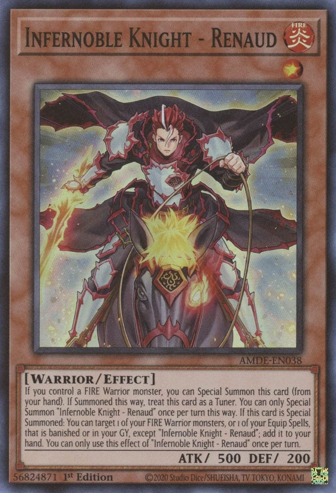 Infernoble Knight - Renaud — Amazing Defenders (AMDE-038) Yu-Gi-Oh! card Immagine principale del prodotto