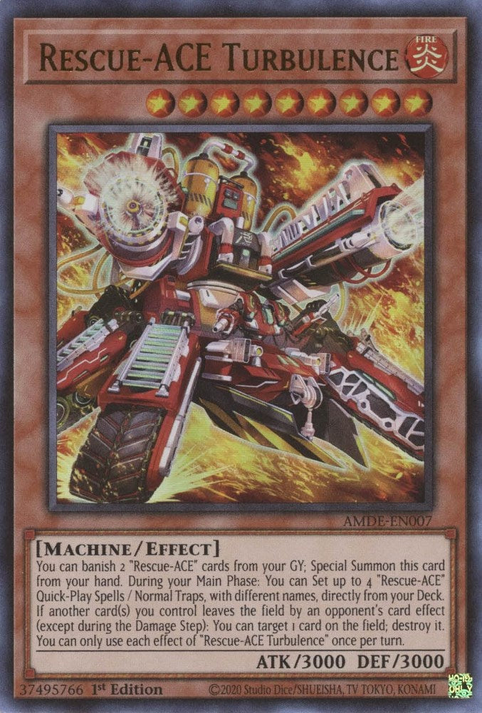 Rescue-ACE Turbulence — Amazing Defenders (AMDE-007) Yu-Gi-Oh! card Immagine principale del prodotto