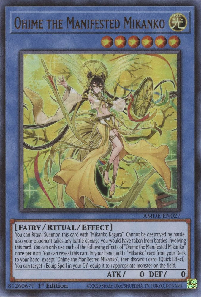 Ohime the Manifested Mikanko — Amazing Defenders (AMDE-027) Yu-Gi-Oh! card Immagine principale del prodotto