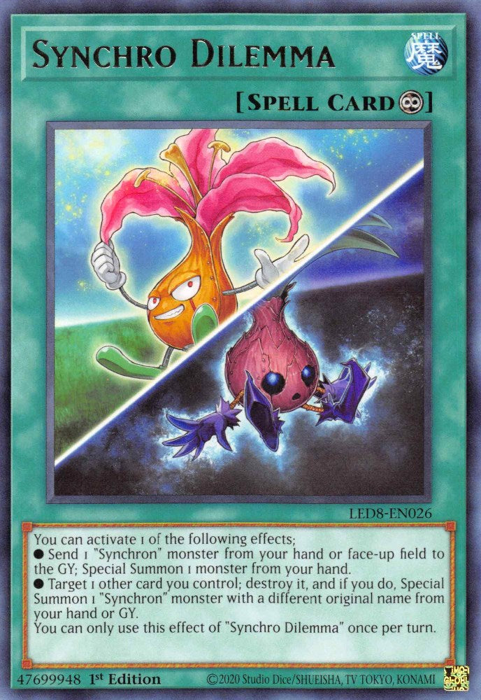 Synchro Dilemma — Legendary Duelists: Synchro Storm (LED8-026) Yu-Gi-Oh! card Hauptbild