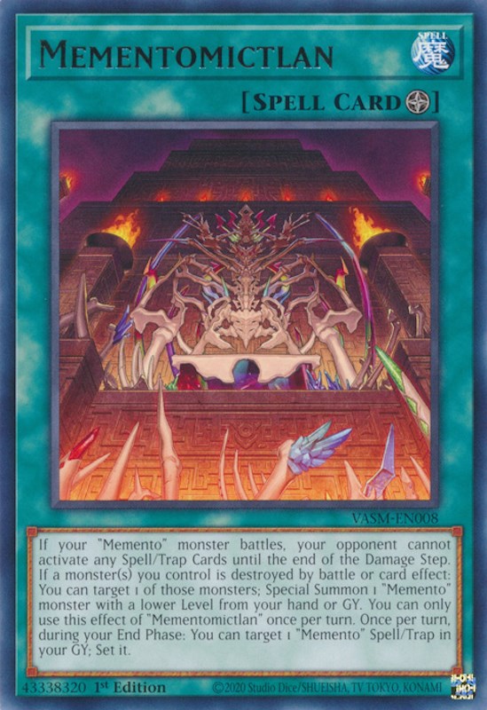 Mementomictlan — Valiant Smashers (VASM-008) Yu-Gi-Oh! card Main image