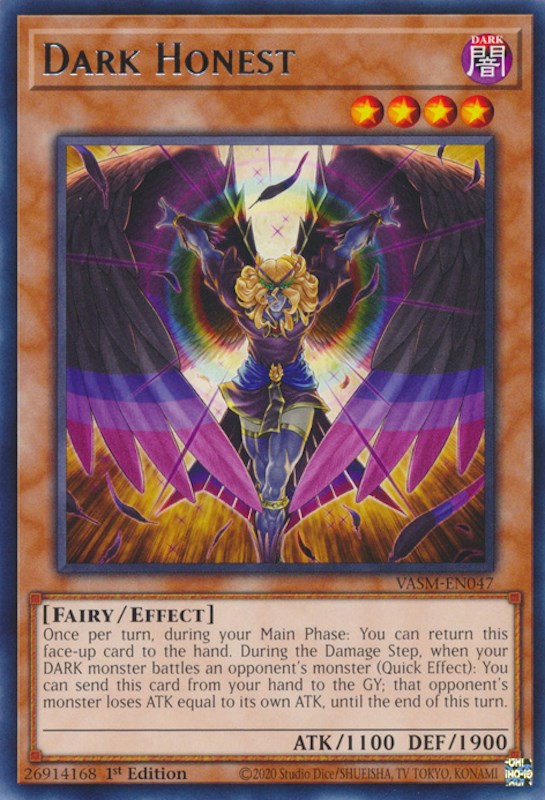 Dark Honest — Valiant Smashers (VASM-047) Yu-Gi-Oh! card Main image