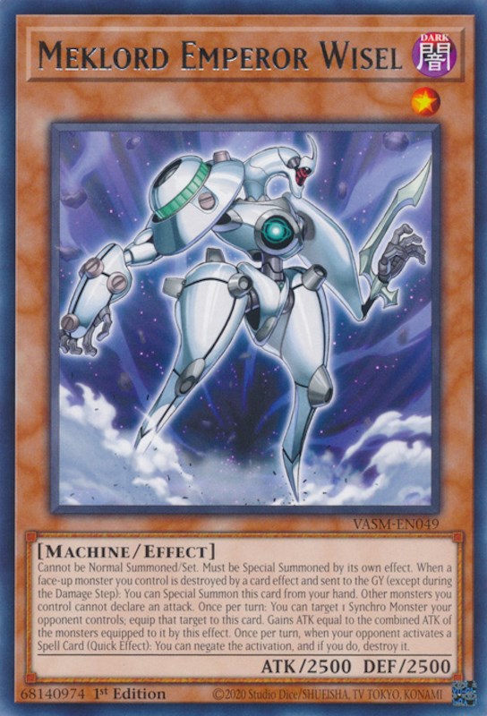 Meklord Emperor Wisel — Valiant Smashers (VASM-049) Yu-Gi-Oh! card Main image