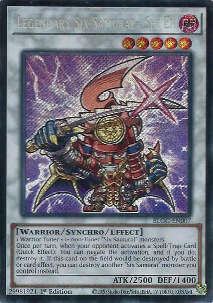 Legendary Six Samurai - Shi En — Battles of Legend: Glorious Gallery (BLGG-007) Yu-Gi-Oh! card