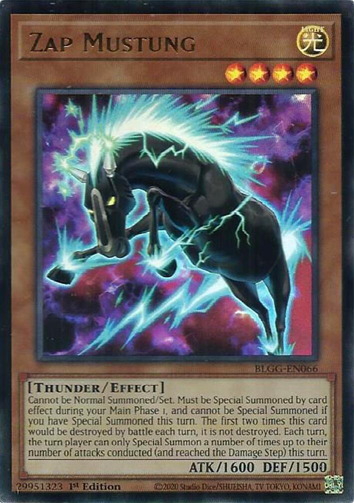 Zap Mustung — Battles of Legend: Glorious Gallery (BLGG-066) Yu-Gi-Oh! card
