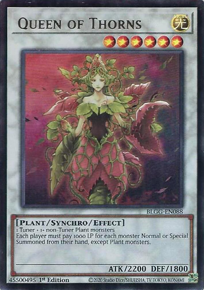 Queen of Thorns — Battles of Legend: Glorious Gallery (BLGG-088) Yu-Gi-Oh! card