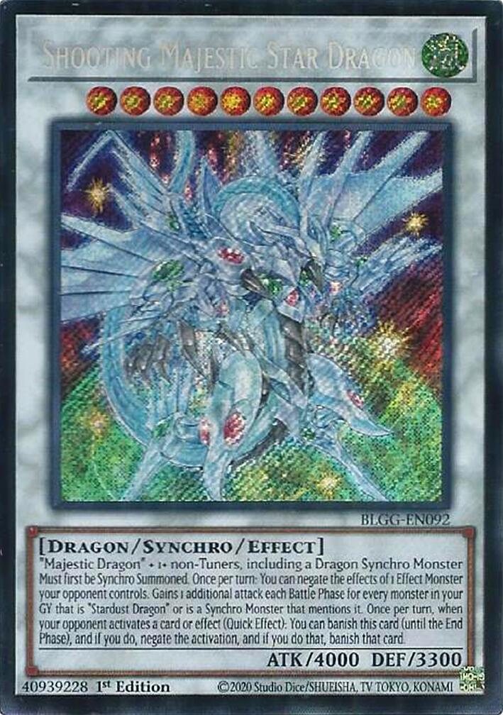 Shooting Majestic Star Dragon — Battles of Legend: Glorious Gallery (BLGG-092) Yu-Gi-Oh! card Main image