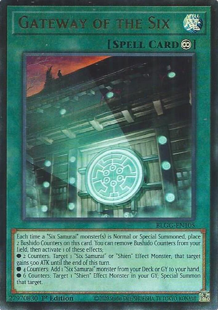 Gateway of the Six — Battles of Legend: Glorious Gallery (BLGG-105) Yu-Gi-Oh! card Main image