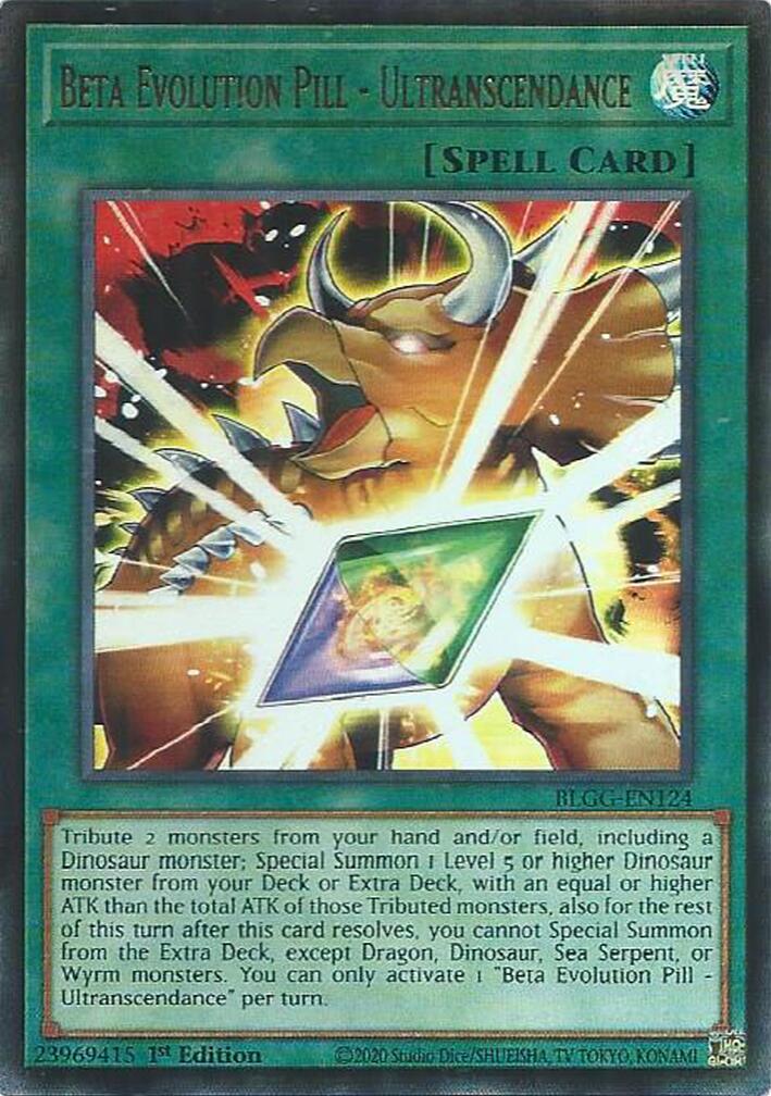 Beta Evolution Pill - Ultranscendance — Battles of Legend: Glorious Gallery (BLGG-124) Yu-Gi-Oh! card Main image
