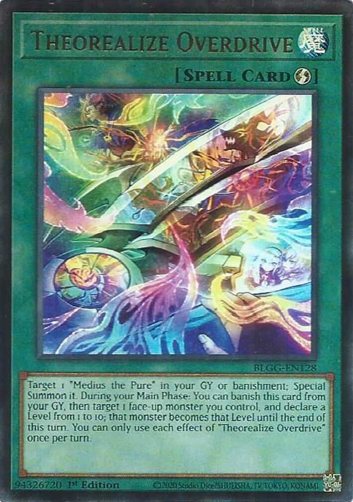 Theorealize Overdrive — Battles of Legend: Glorious Gallery (BLGG-128) Yu-Gi-Oh! card Main image