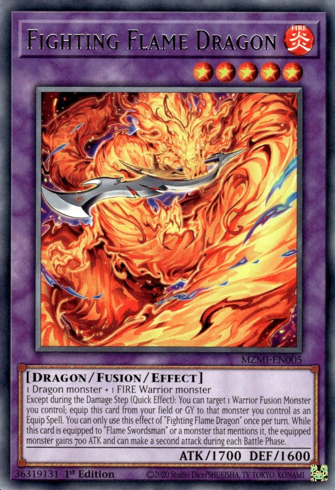 Fighting Flame Dragon — Maze of Millennia (MZMI-005) Yu-Gi-Oh! card