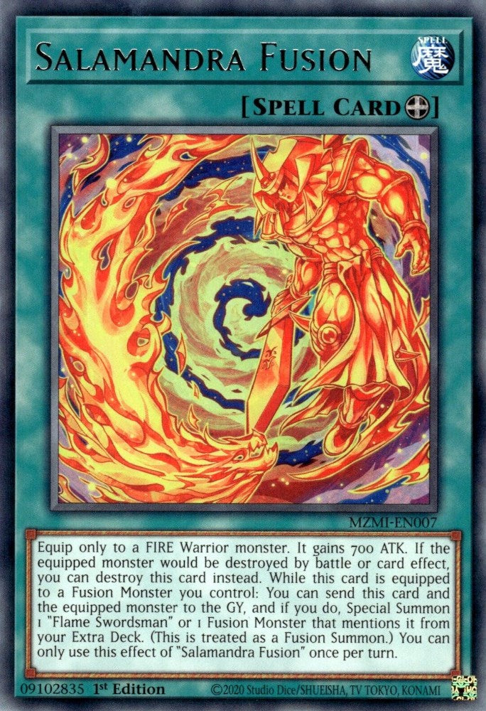 Salamandra Fusion — Maze of Millennia (MZMI-007) Yu-Gi-Oh! card