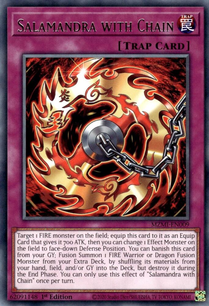 Salamandra with Chain — Maze of Millennia (MZMI-009) Yu-Gi-Oh! card