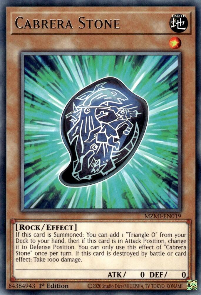 Cabrera Stone — Maze of Millennia (MZMI-019) Yu-Gi-Oh! card