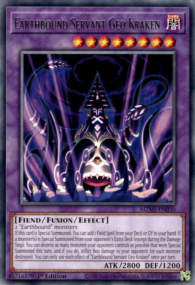 Earthbound Servant Geo Kraken — Maze of Millennia (MZMI-030) Yu-Gi-Oh! card