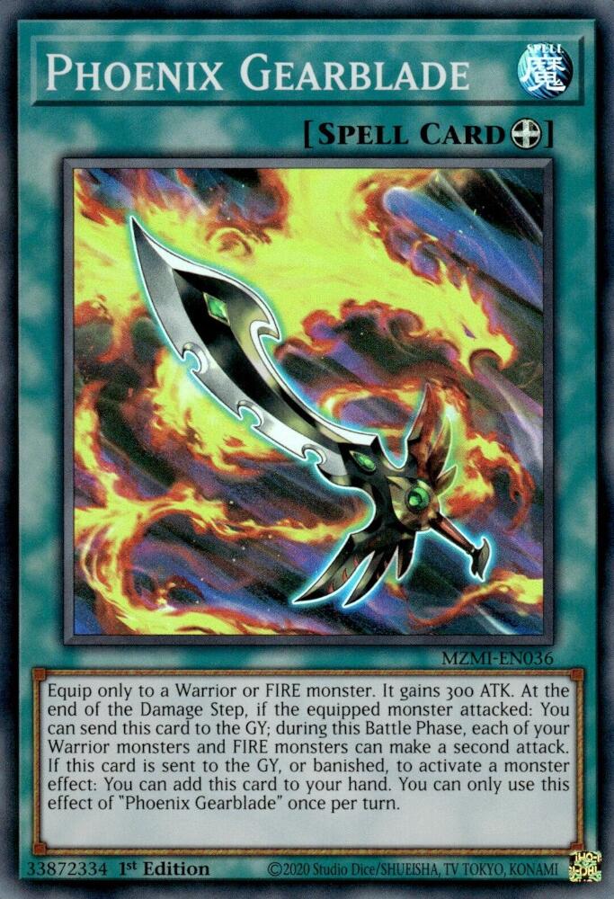 Phoenix Gearblade — Maze of Millennia (MZMI-036) Yu-Gi-Oh! card