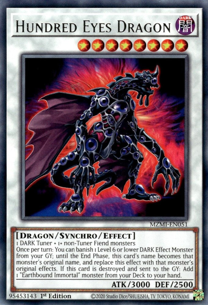 Hundred Eyes Dragon — Maze of Millennia (MZMI-051) Yu-Gi-Oh! card Hauptbild