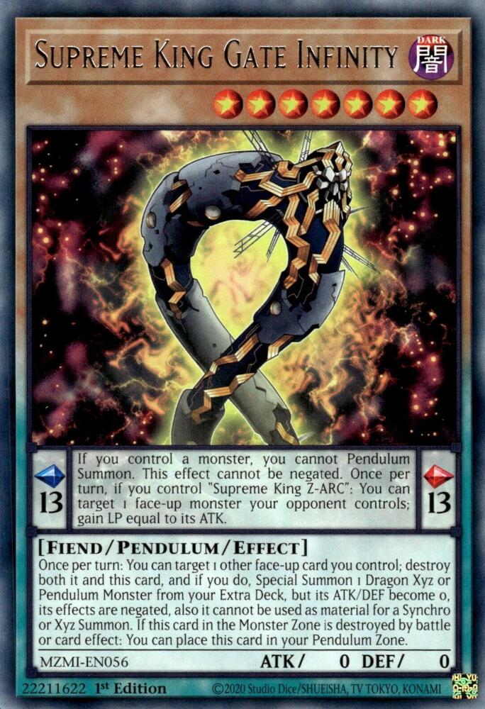 Supreme King Gate Infinity — Maze of Millennia (MZMI-056) Yu-Gi-Oh! card