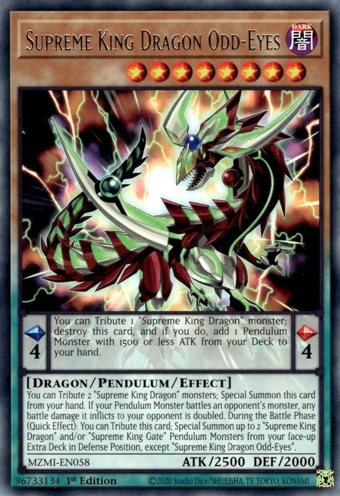 Supreme King Dragon Odd-Eyes — Maze of Millennia (MZMI-058) Yu-Gi-Oh! card