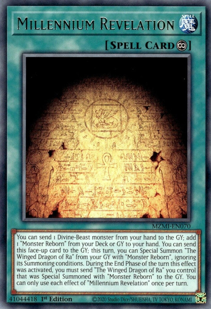 Millennium Revelation — Maze of Millennia (MZMI-070) Yu-Gi-Oh! card