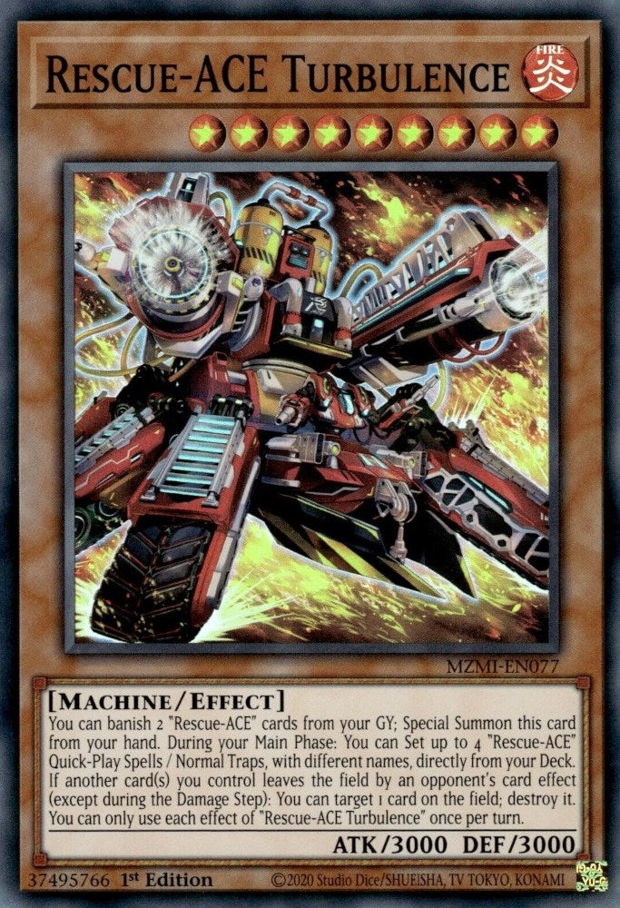 Rescue-ACE Turbulence — Maze of Millennia (MZMI-077) Yu-Gi-Oh! card