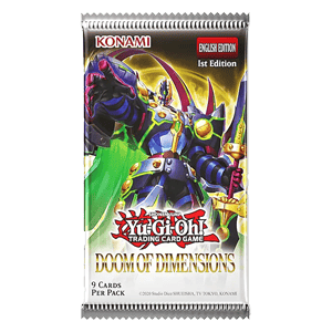 Yu-Gi-Oh! Doom of Dimensions Booster Pack – oorspronkelijke productafbeelding