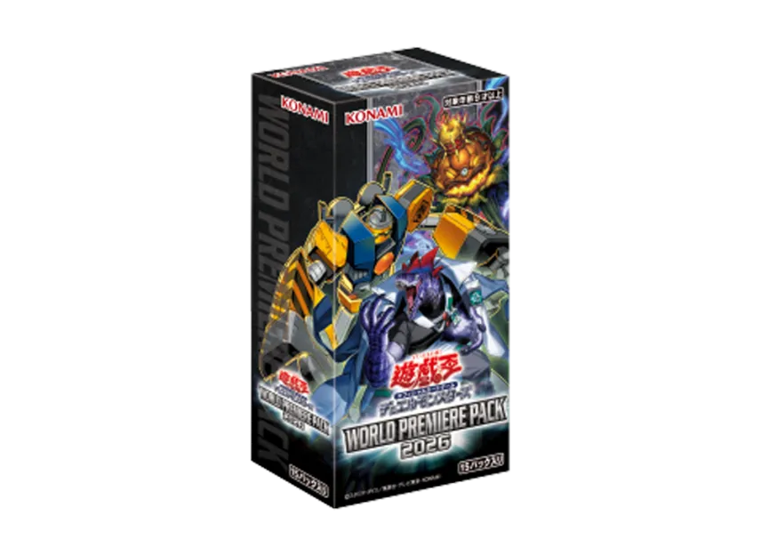 Yu-Gi-Oh! World Premiere Pack 2026 sealed booster box op witte achtergrond