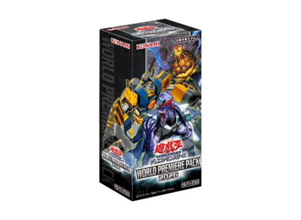 Yu-Gi-Oh! World Premiere Pack 2026 sealed booster box op witte achtergrond